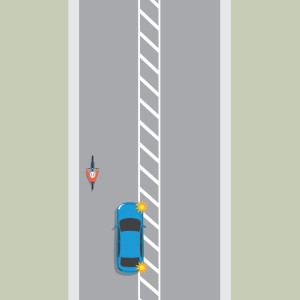Passing a cyclist